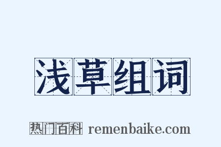 浅草组词是什么意思的图片